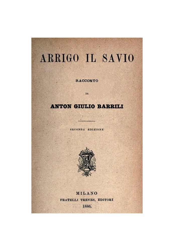 Book Arrigo the wise