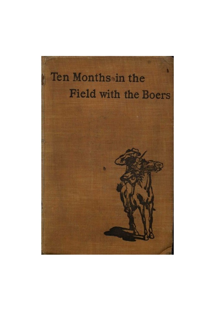 Book Ten Months in the Field with the Boers