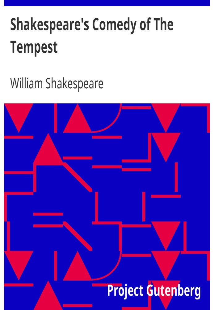 Book Shakespeare's Comedy of The Tempest