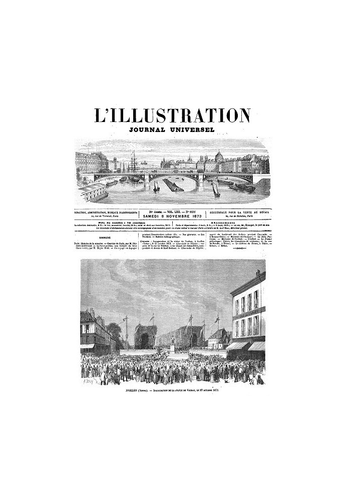 Book L'Illustration, No. 1602, November 8, 1873
