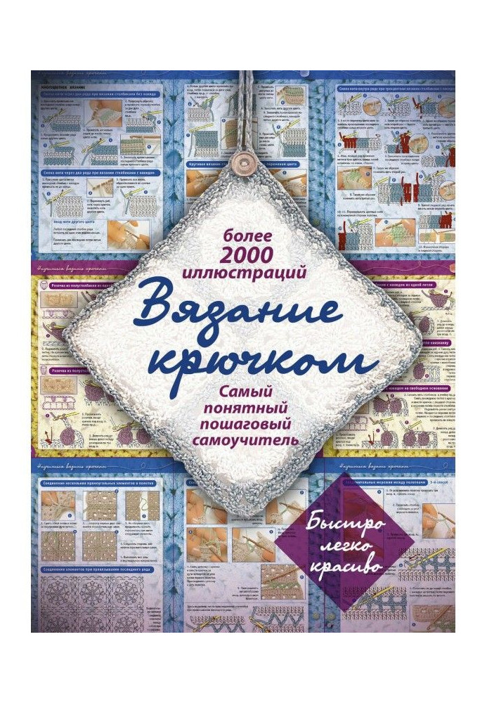 Book Knitting by a hook. Clearest incremental manual for self-tuition