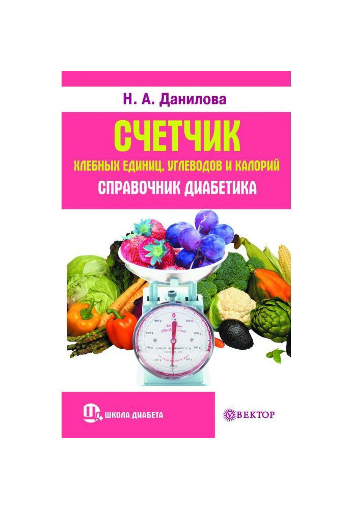 Book Meter of panary units, carbohydrates and calories. Reference book of diabetic