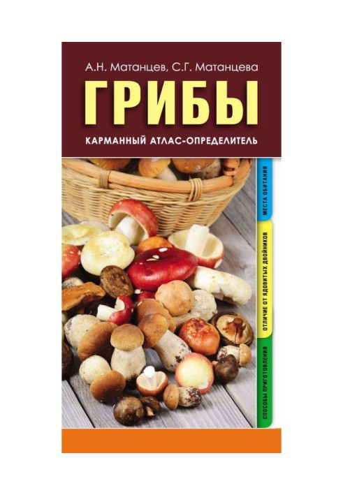 Book Mushrooms. Pocket atlas-determinant