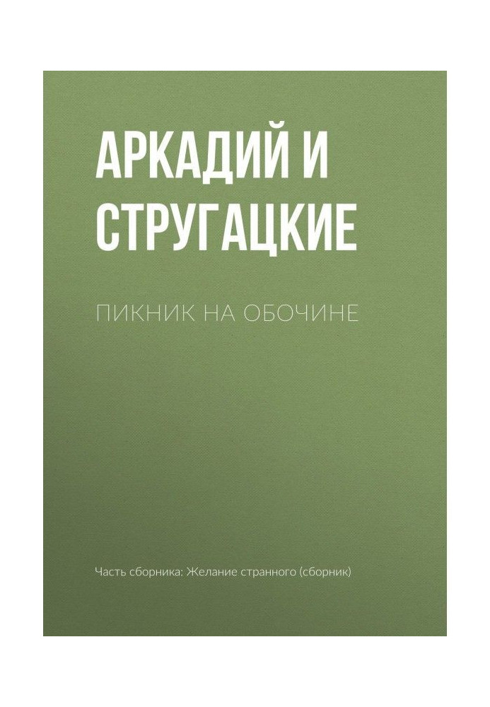Книга Пікнік на узбіччі