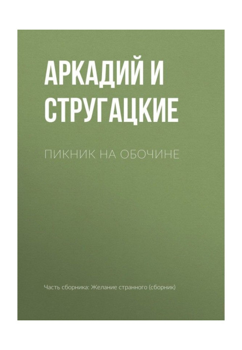 Книга Пікнік на узбіччі