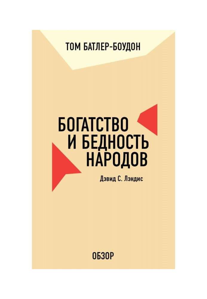 Book Riches and poverty of people. David С. Лэндис (review)