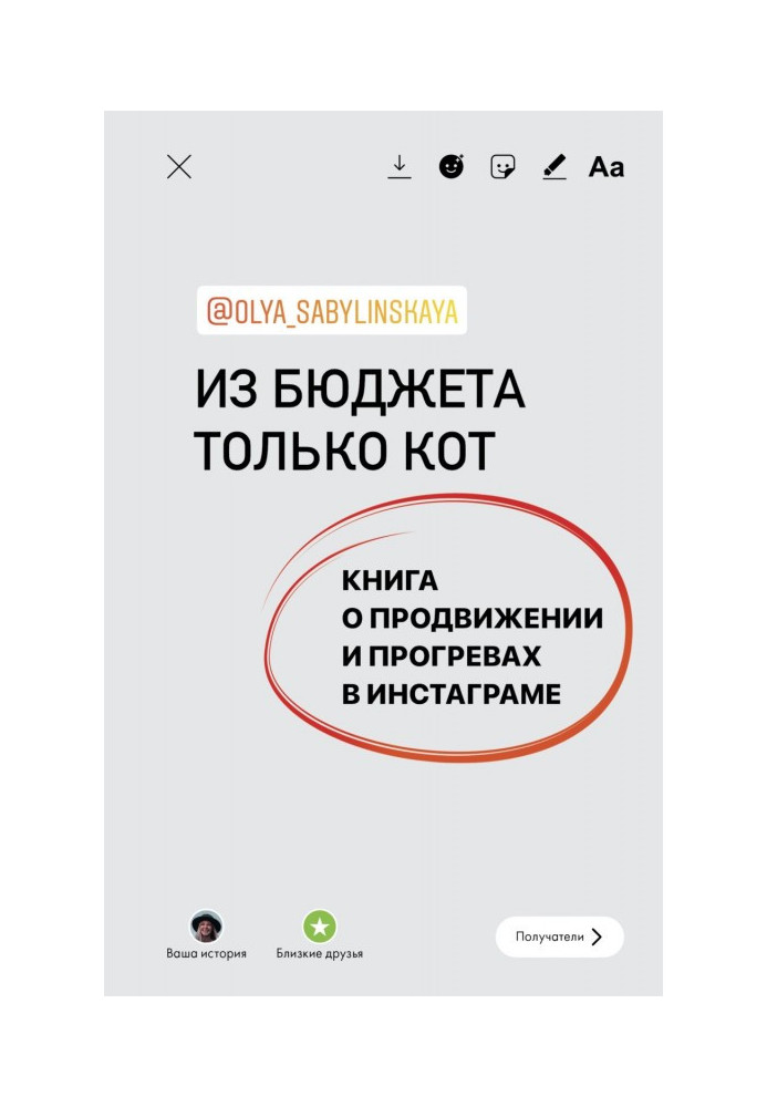 Book From a budget only cat. Book on advancement and warming up in инстаграме