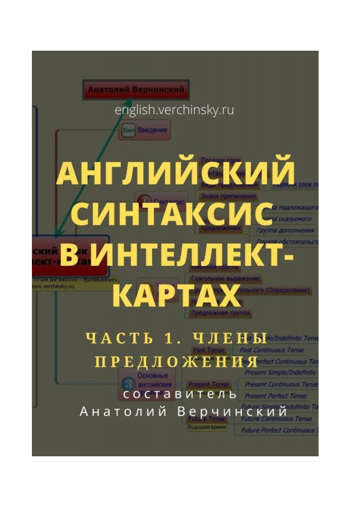 Книга Англійський синтаксис в інтелект-картах. Частина 1: члени речення