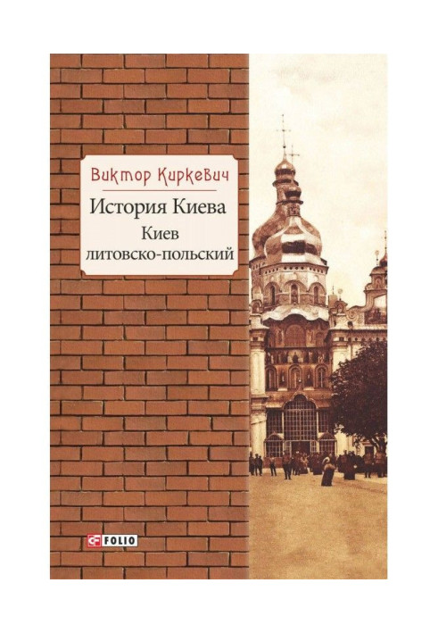 Book History of Kyiv. Kyiv Lithuanian-Polish