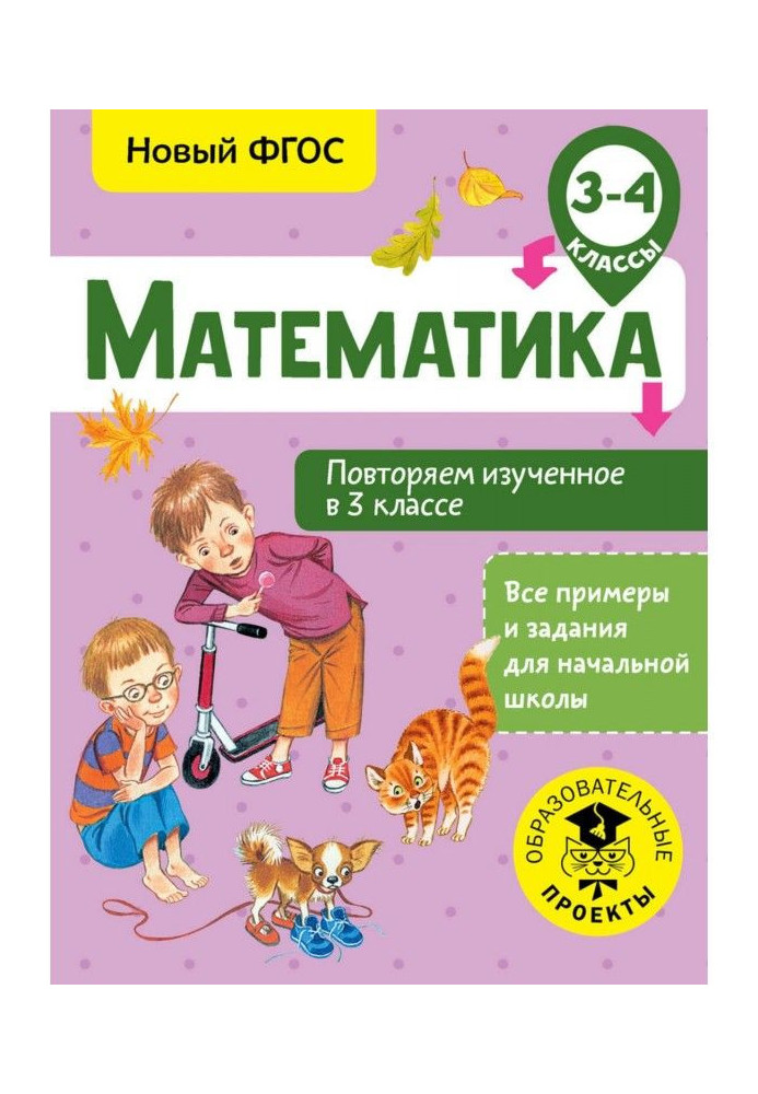 Book Mathematics. We repeat studied in 3 classes. 3-4 class
