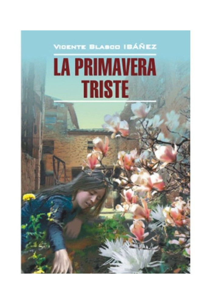 Book Sad spring. Book for reading in Spanish language