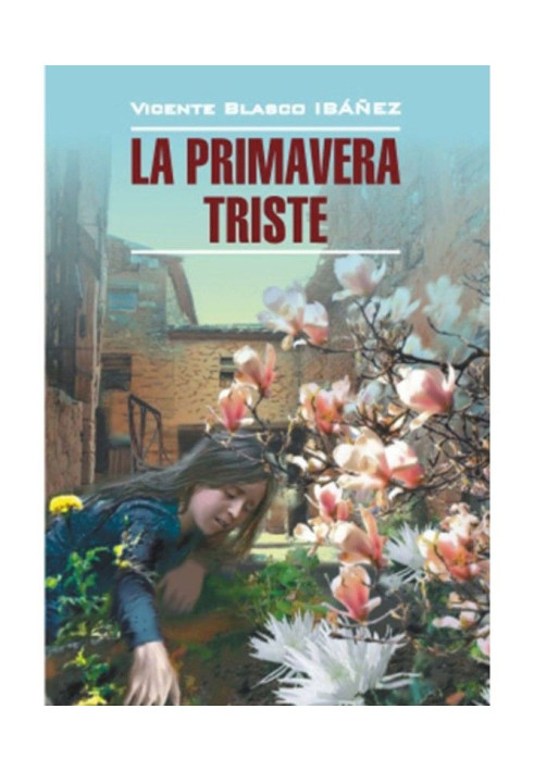 Book Sad spring. Book for reading in Spanish language
