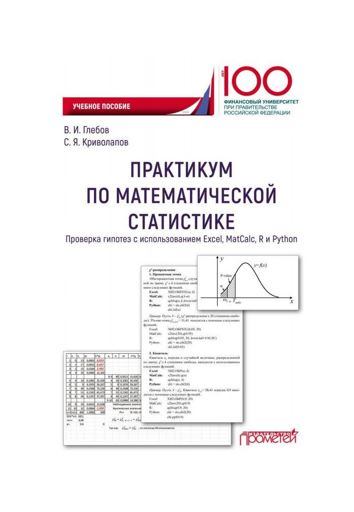 Книга Практикум по математической статистике. Проверка гипотез с использованием Excel, MatCalc, R и Python