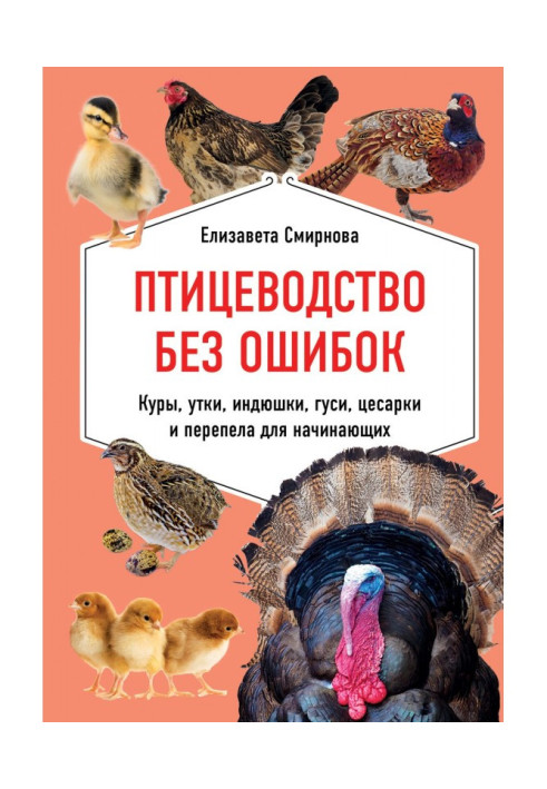 Книга Птицеводство без ошибок. Куры, утки, индюшки, гуси, цесарки и перепела для начинающих