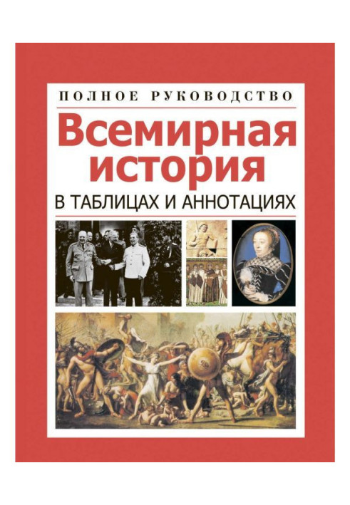Книга Всемирная история в таблицах и аннотациях