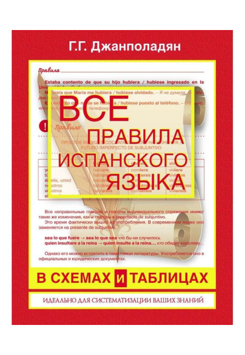 Книга Усі правила іспанської мови у схемах та таблицях: довідник з граматики