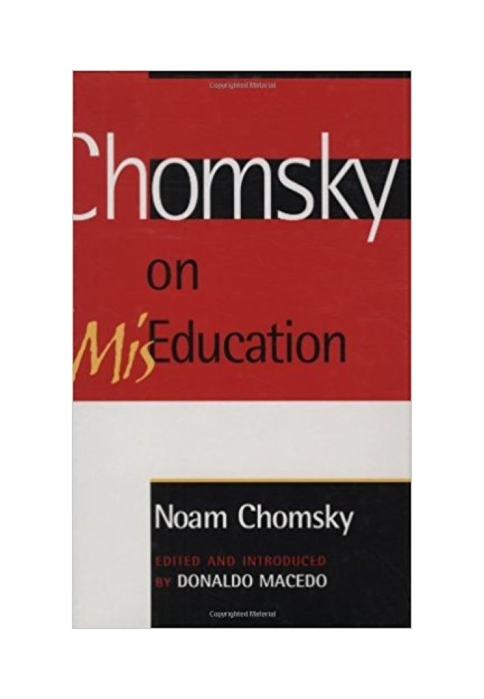 Book Chomsky on Mis-Education