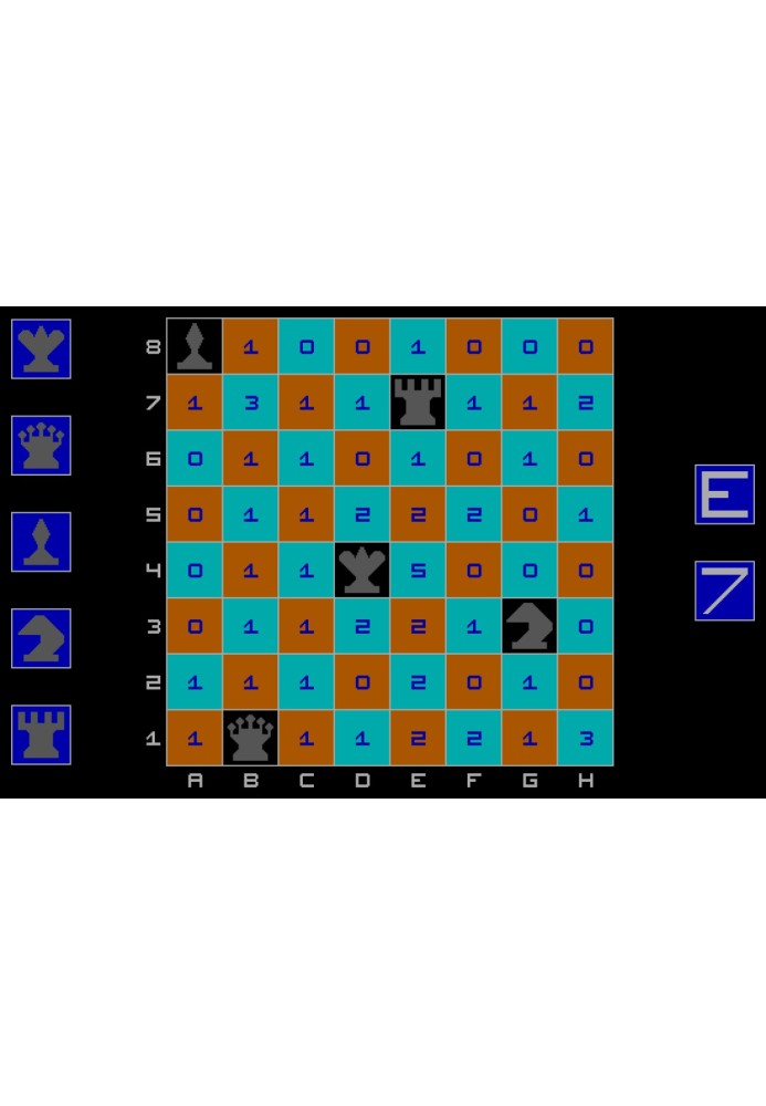 Book Mutual threats of chess pieces in numerical difference