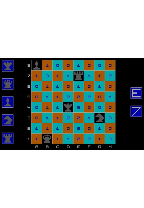 Book Mutual threats of chess pieces in numerical difference