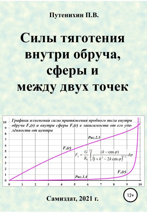Книга Силы тяготения внутри обруча, сферы и между двух точек