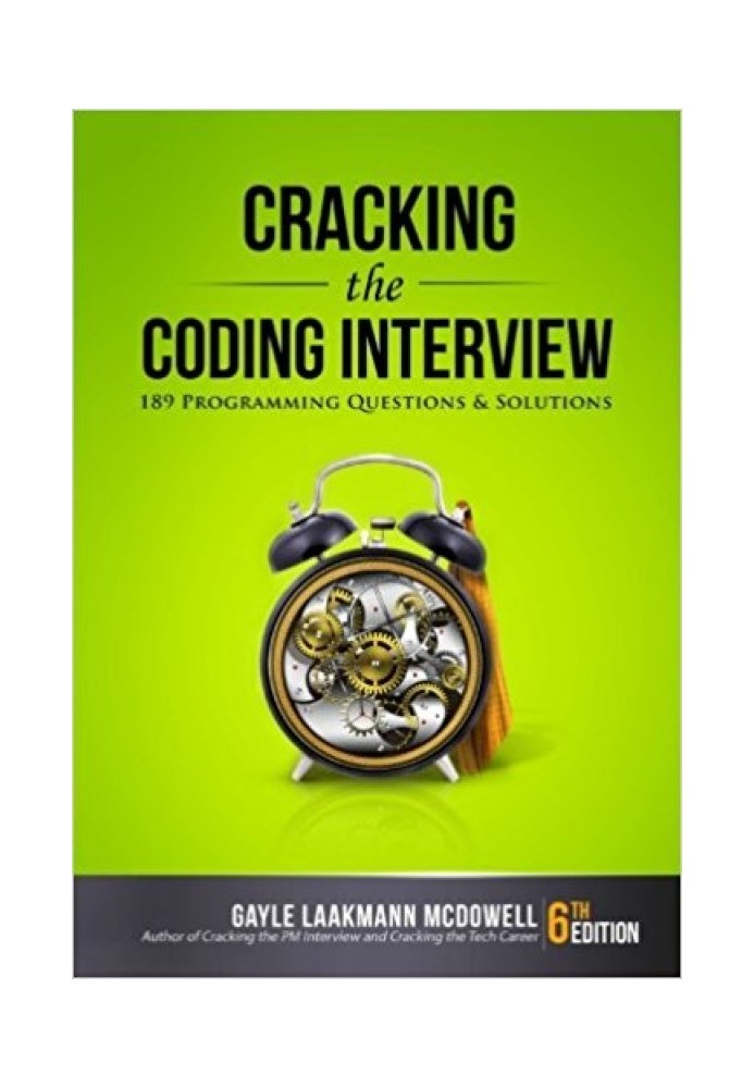 Book Cracking the Coding Interview: 189 Programming Questions and Solutions
