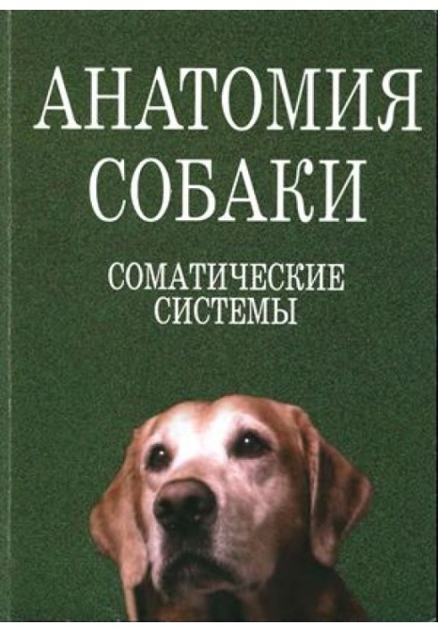 Book Anatomy of a dog. Somatic systems