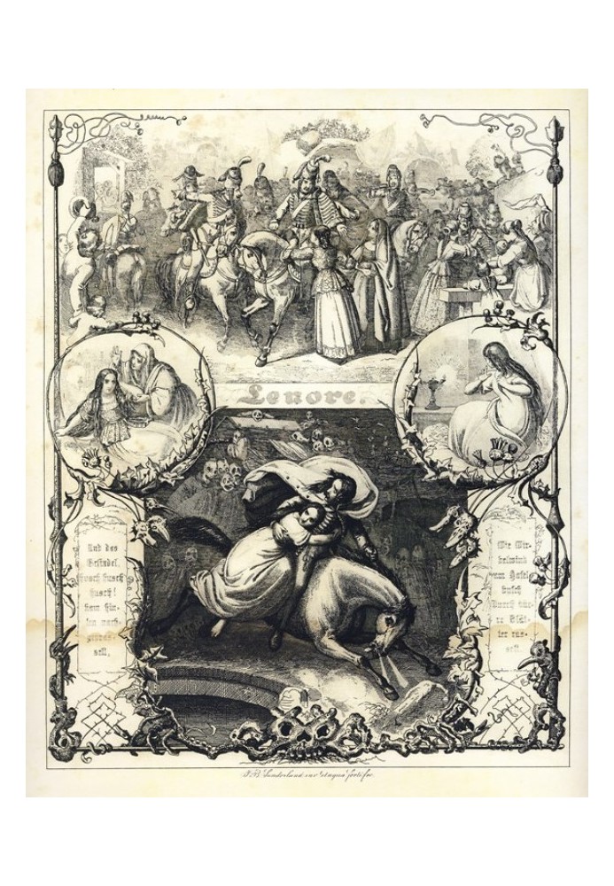 Book “Lenora” by G. Burger, “Linore” by E. Poe and similar ballads (collection)