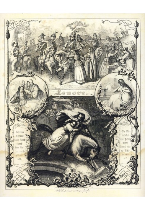 Book “Lenora” by G. Burger, “Linore” by E. Poe and similar ballads (collection)
