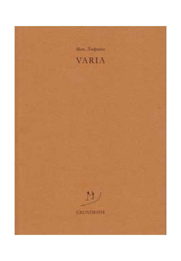Book VARIA
