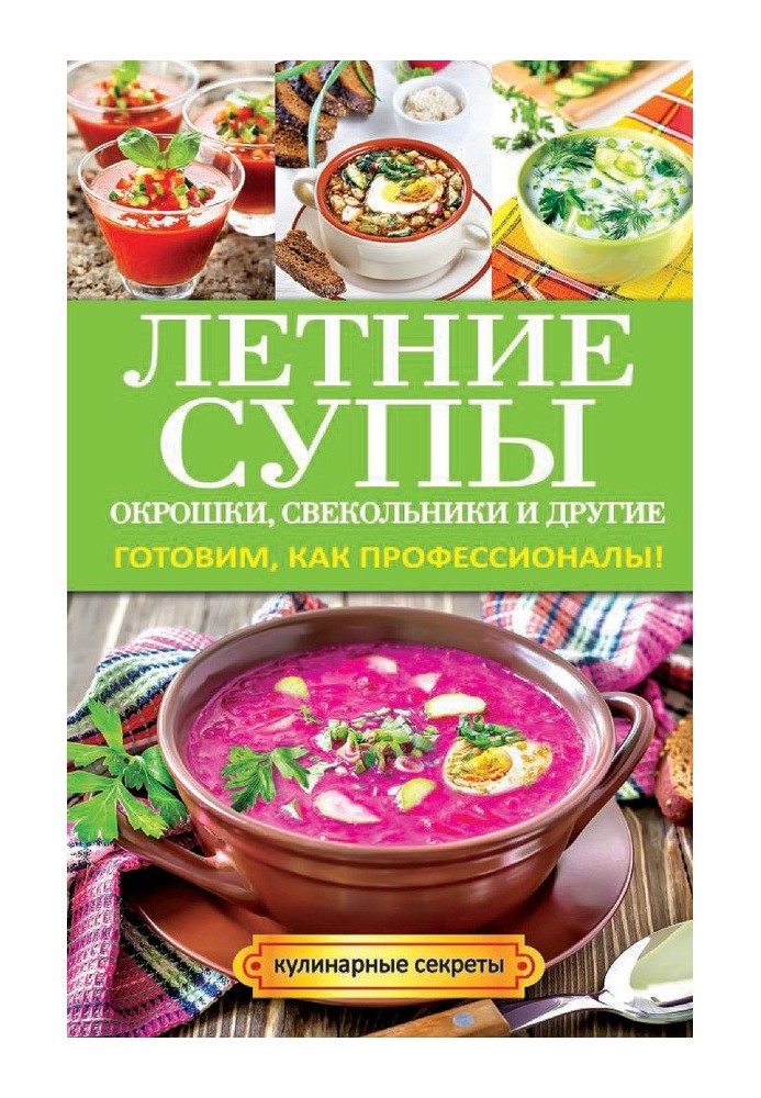 Book Summer soups, okroshka, beetroot soups and others. Cooking like professionals!