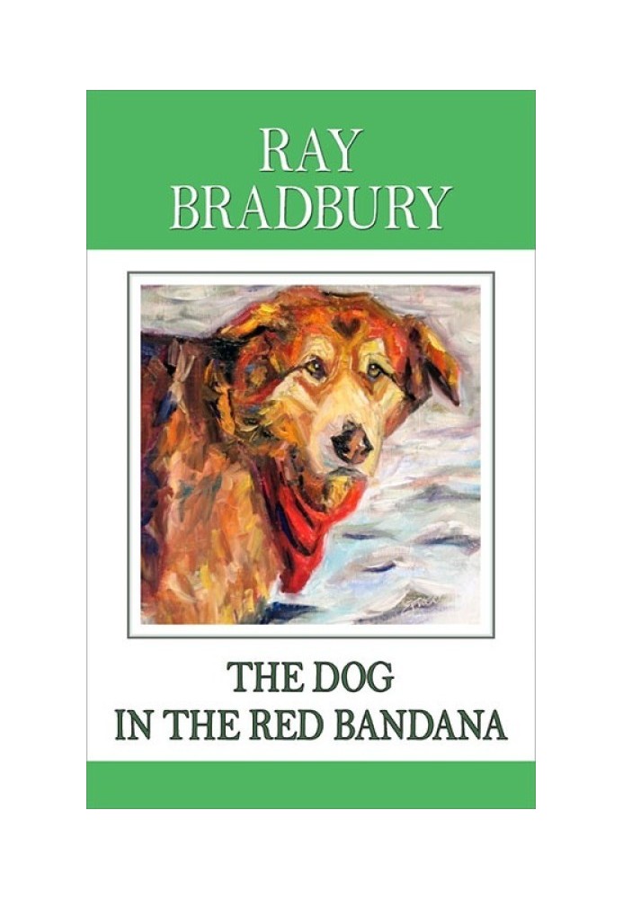 Book Dog in a red bandana