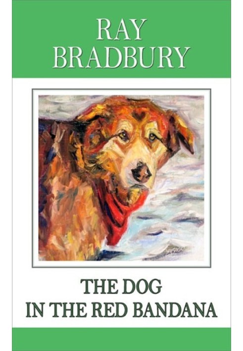Book Dog in a red bandana