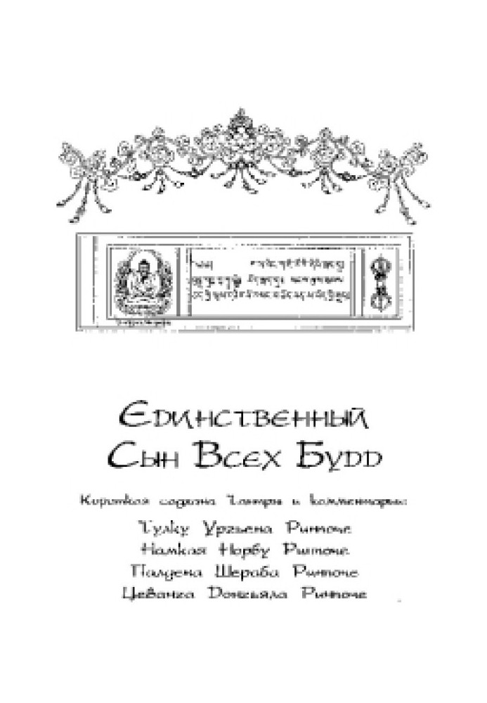 Книга Единственный Сын Всех Будд