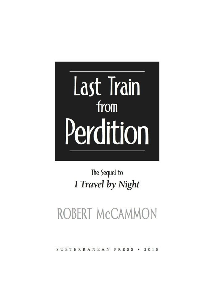Book Last Train from Perdition