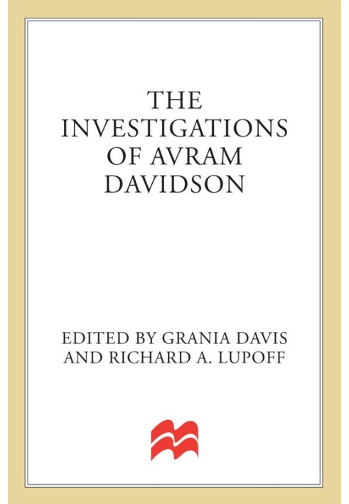 Book The Investigations of Avram Davidson