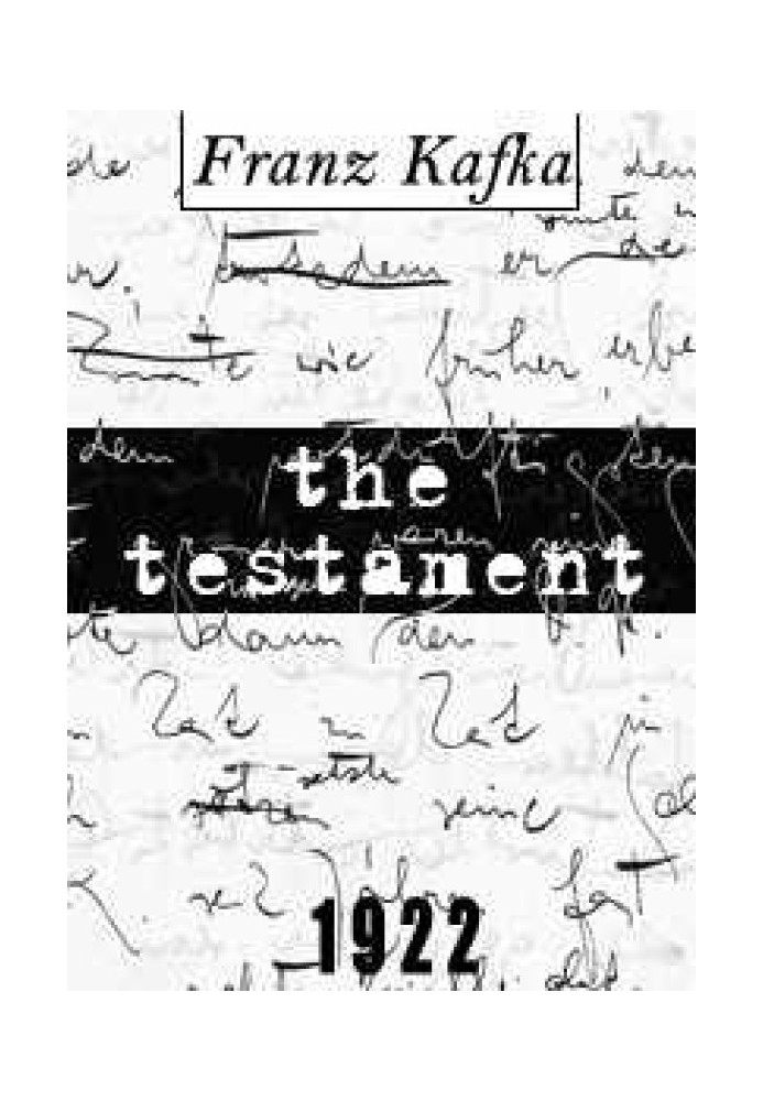 Book Franz Kafka's Testament