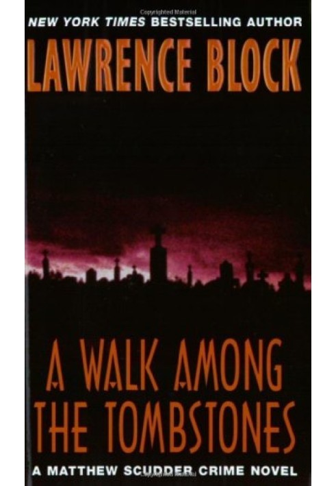 Book Walk among the gravestones