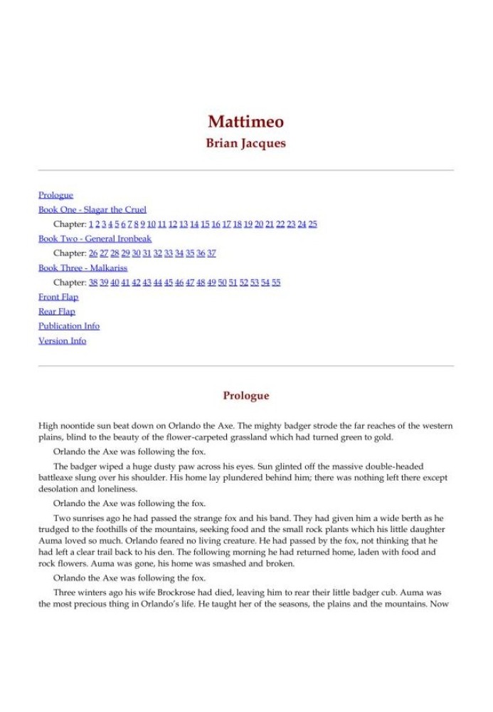 Книга Маттімео
