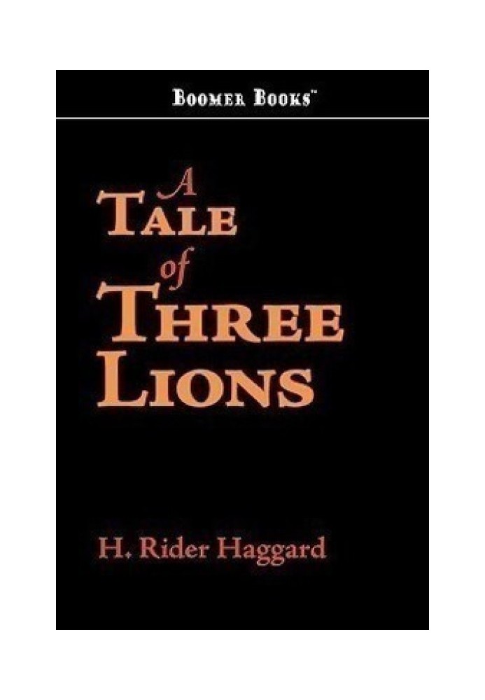 Book A Tale of Three Lions