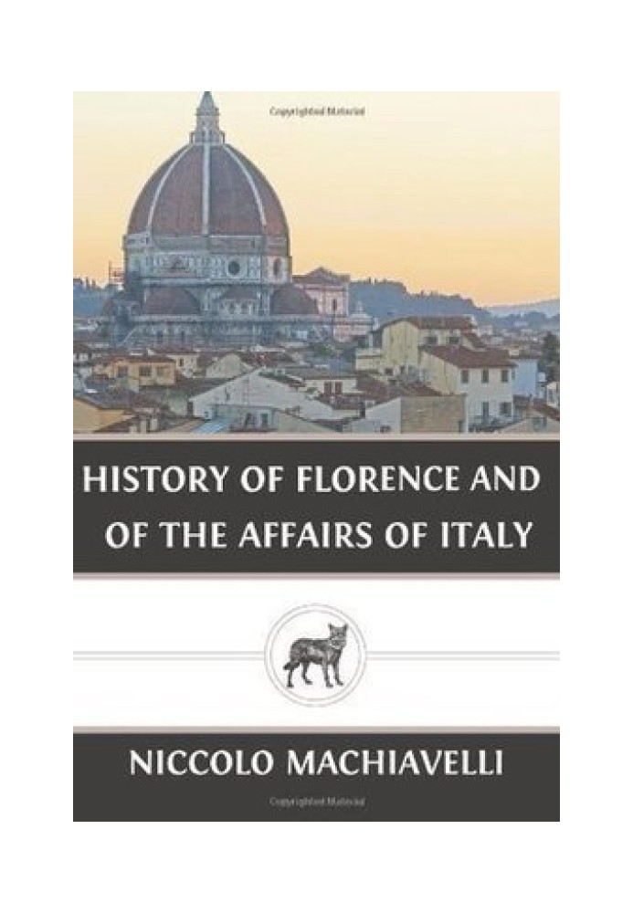 Book History of Florence and of the Affairs of Italy