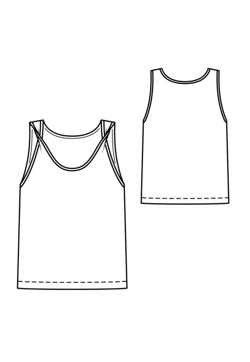 Pattern Knitted top with twisted straps (Burda 4/2020, pattern number 117 A)