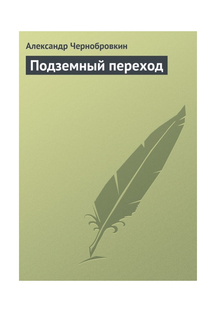 Book Underground crossing