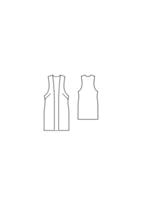 Pattern Long fur vest (Burda 11/2012, pattern number 103)