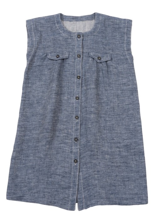 Pattern Linen dress with a through fastener (Burda 4/2012, pattern number 146)