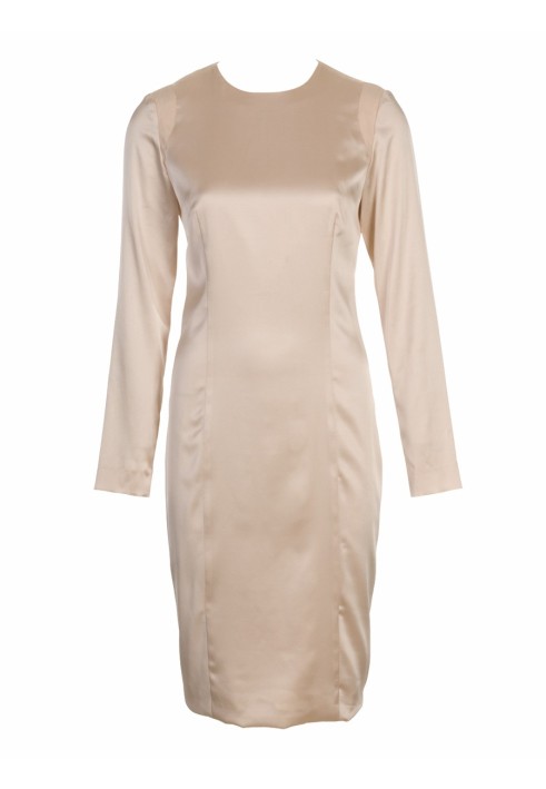 Pattern Satin sheath dress with long sleeves (Burda 11/2010, pattern number 114)