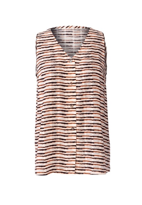 Pattern V-neck flared top (Burda 5/2020, pattern number 125 A)