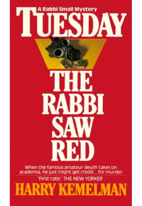 Book Tuesday The Rabbi Saw Red