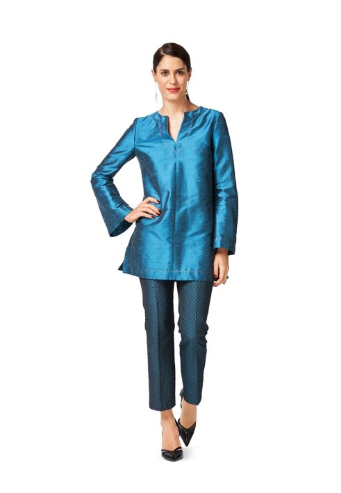 Pattern Jacquard pants with a tapered cut (Burda 2/2017, pattern number 6484 C)
