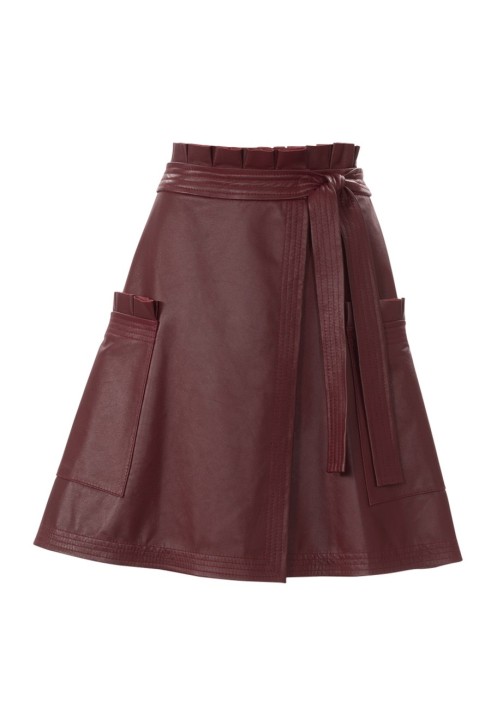 Pattern Mini-length leather skirt (Burda 2/2018, pattern number 6375 B)
