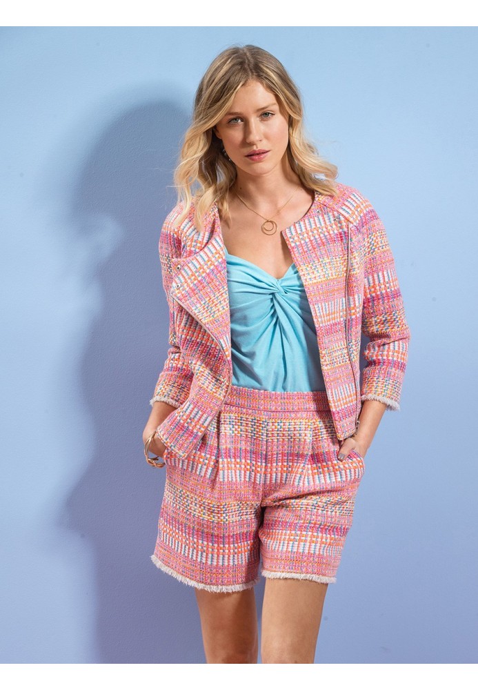 Pattern Shorts spacious with pleats at the waist (Burda 6/2018, pattern number 105 B)